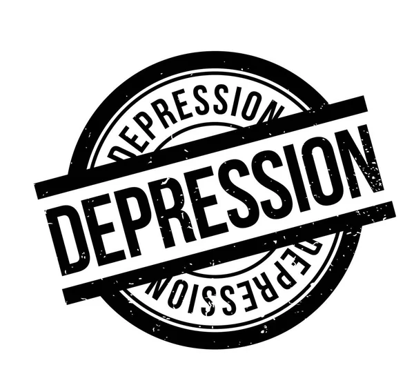 Depression rubber stamp — Stock Vector