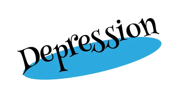 Depressie Rubberstempel — Stockvector