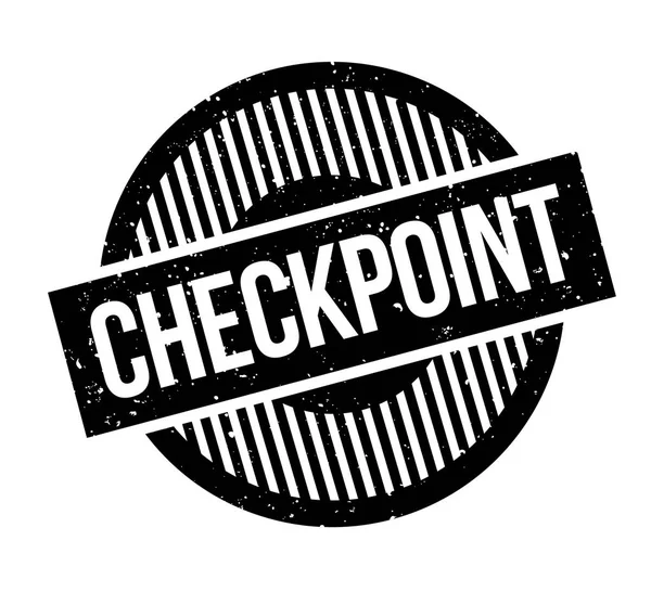 CHECKPOINT Sello de goma — Archivo Imágenes Vectoriales