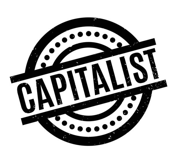 Kapitalista gumibélyegző — Stock Vector