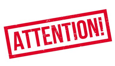 dikkat lastik damgası