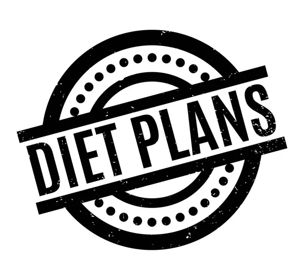Dietní plány razítko — Stockový vektor