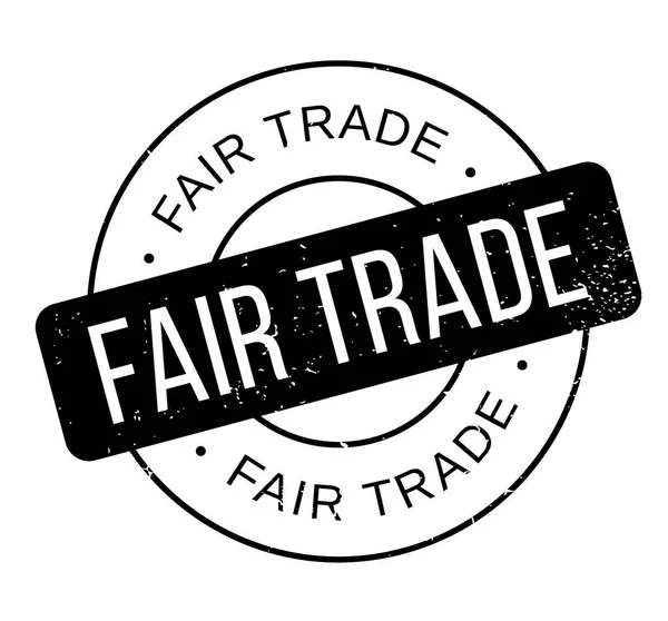 FAIR TRADE Timbre en caoutchouc — Image vectorielle