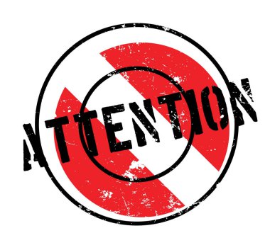 dikkat lastik damgası