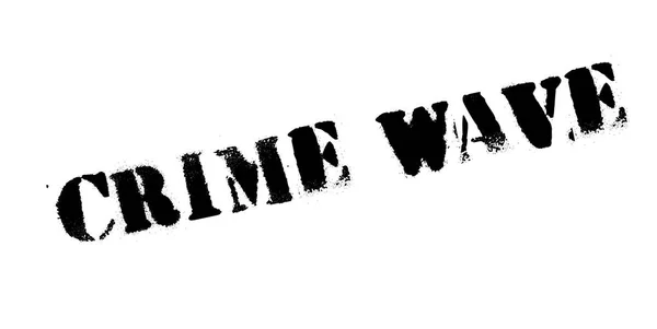 CRIME WAVE гумовий штамп — стоковий вектор