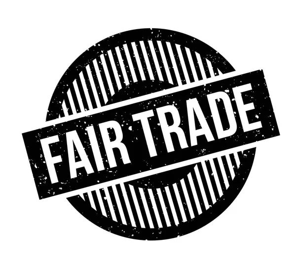 FAIR TRADE Timbre en caoutchouc — Image vectorielle