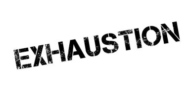 Exhaustion rubber stamp