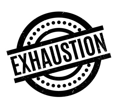 Exhaustion rubber stamp
