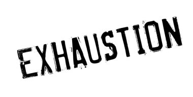 Exhaustion rubber stamp