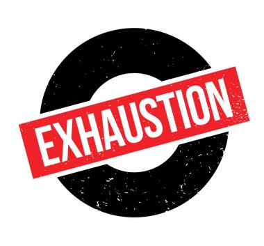 Exhaustion rubber stamp