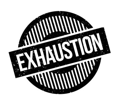 Exhaustion rubber stamp