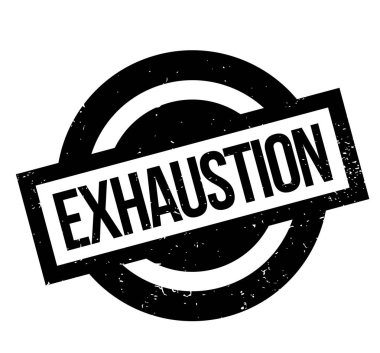 Exhaustion rubber stamp