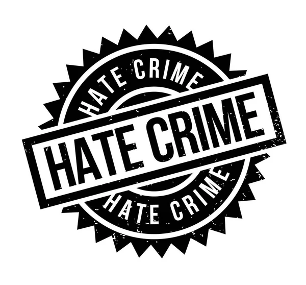 증오 범죄 고무 스탬프 — 스톡 벡터