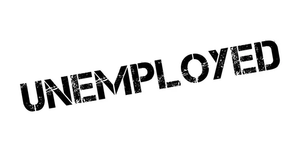 Arbeitslose mit Stempel — Stockvektor