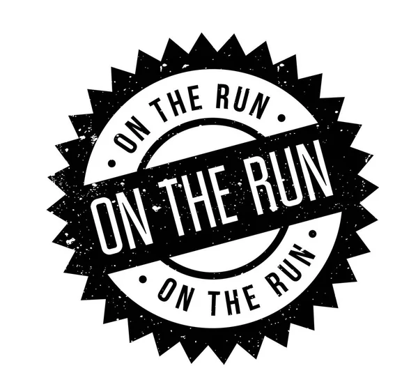 On The Run rubber stamp — Stock Vector