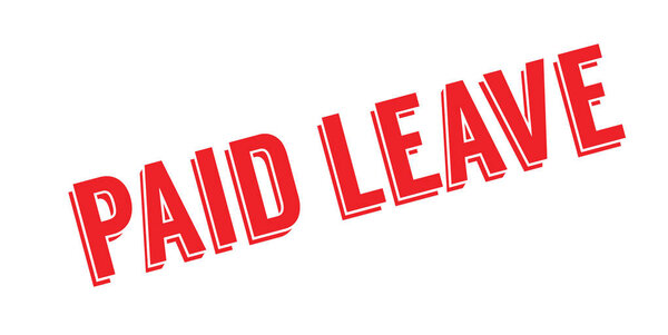 Paid Leave rubber stamp