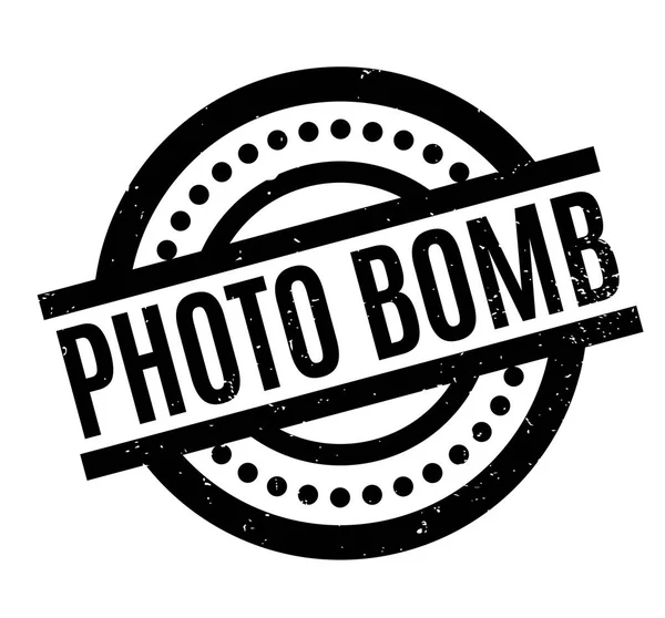 Photo Bomb rubber stamp — Stock Vector
