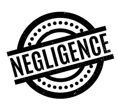 Negligence rubber stamp clipart