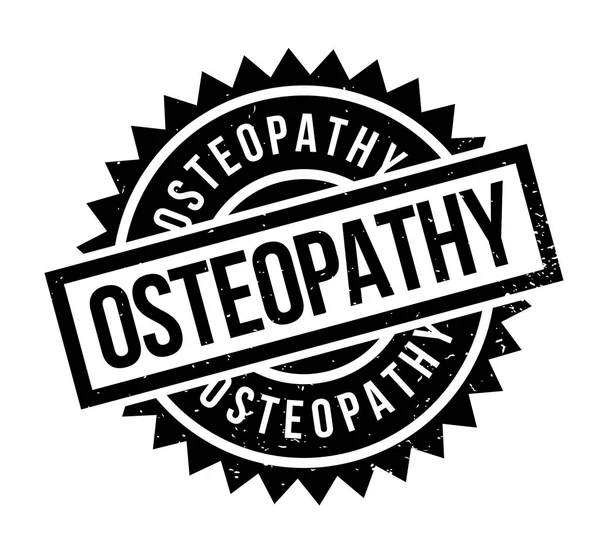 Sello de goma de osteopatía — Vector de stock