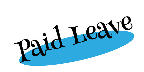 Paid Leave rubber stamp