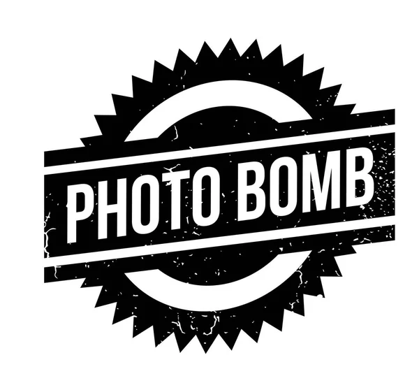 Foto bomba de borracha carimbo — Vetor de Stock