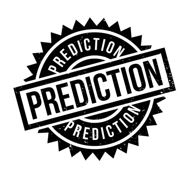 Sello de goma de predicción — Vector de stock