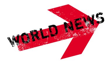 World News rubber stamp clipart
