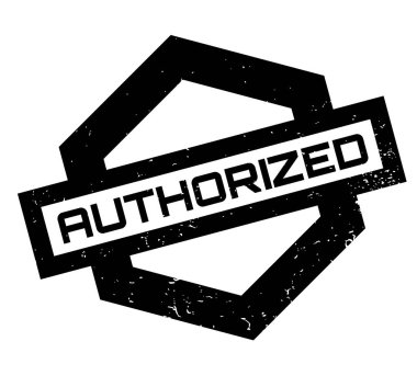 Authorized rubber stamp clipart