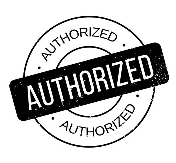 Authorized rubber stamp — Stock Vector