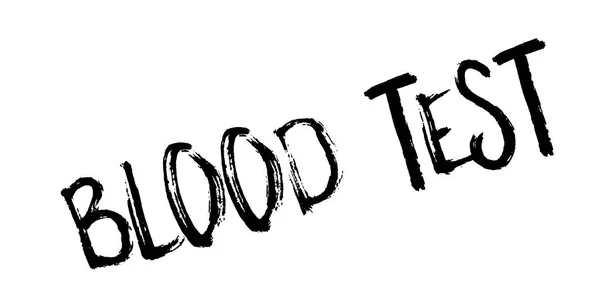 Teste de sangue Carimbo de borracha —  Vetores de Stock