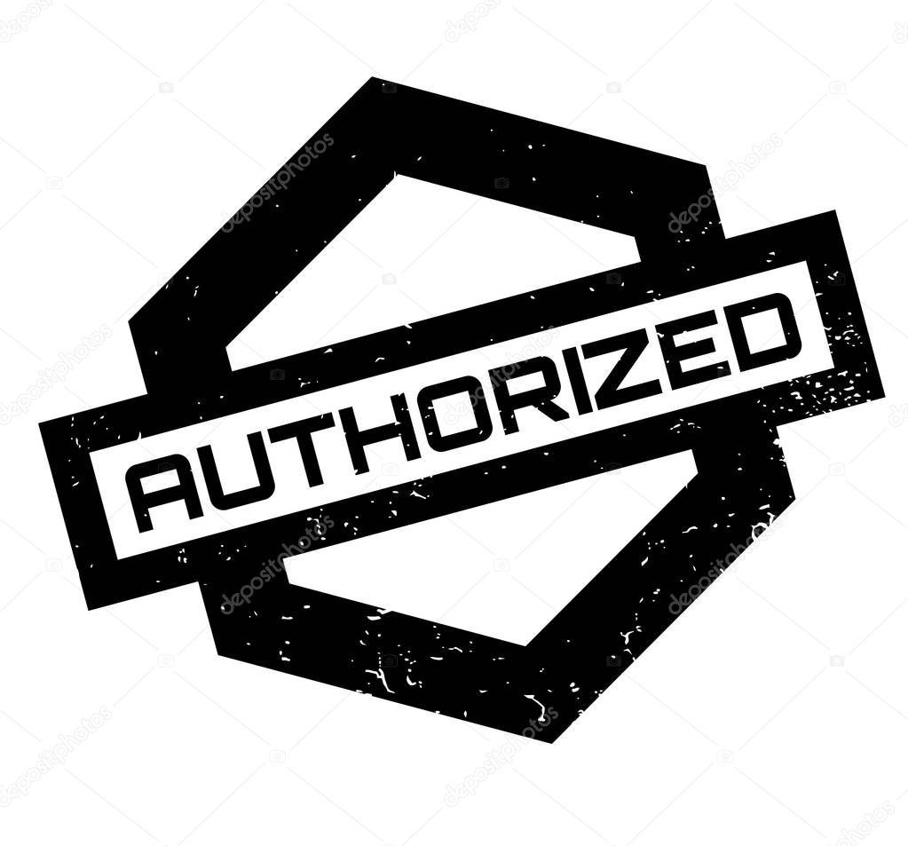 Authorized rubber stamp
