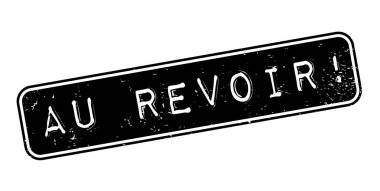 Au Revoir rubber stamp