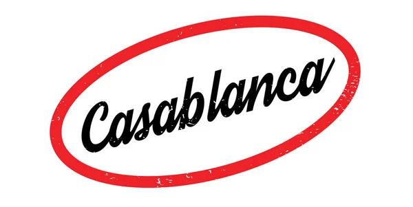 Timbro di gomma Casablanca — Vettoriale Stock