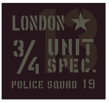 Londra askeri plaka tasarım