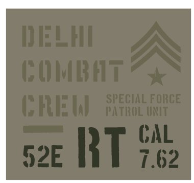 Delhi askeri plaka tasarım