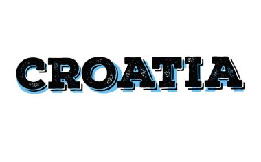 Hırvatistan tipografik damgası