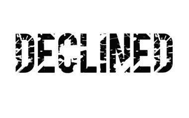 Reddedilen tipografik damgası