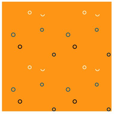 Boş daireler seamless modeli