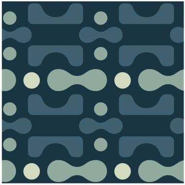 Şaşırtıcı curvy yuvarlak şekiller seamless modeli