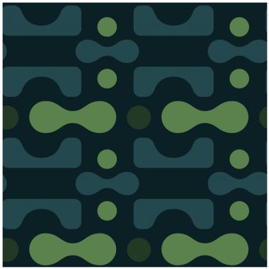 Şaşırtıcı curvy yuvarlak şekiller seamless modeli