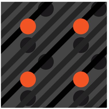 Çizgiler ve gizli daireler seamless modeli