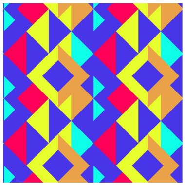 Geometrik gölge ve ışık kareler seamless modeli