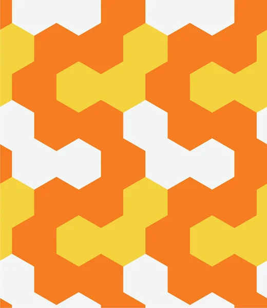 不規則な六角形のシームレス パターン — ストックベクタ