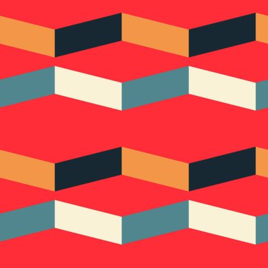 Soyut gölge blok yatay seamless modeli