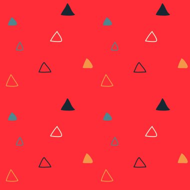 Çocuklar üçgen seamless modeli