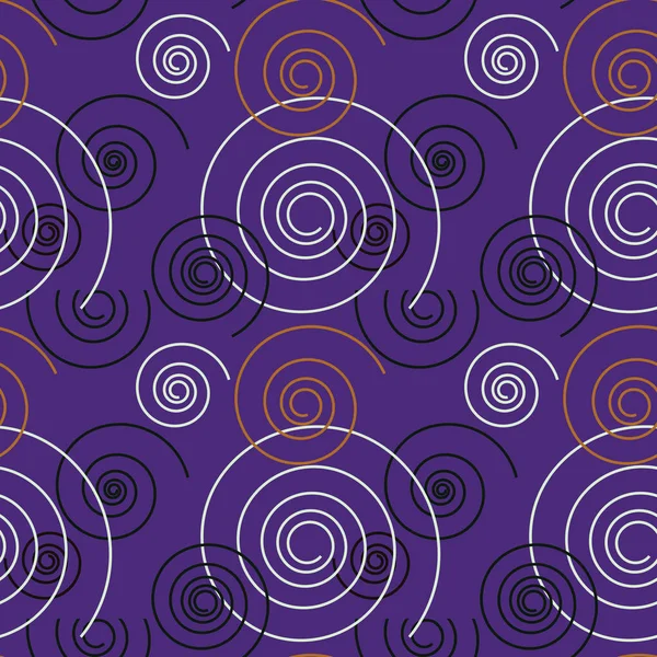 Dancing swirl seamless pattern — Stock Vector