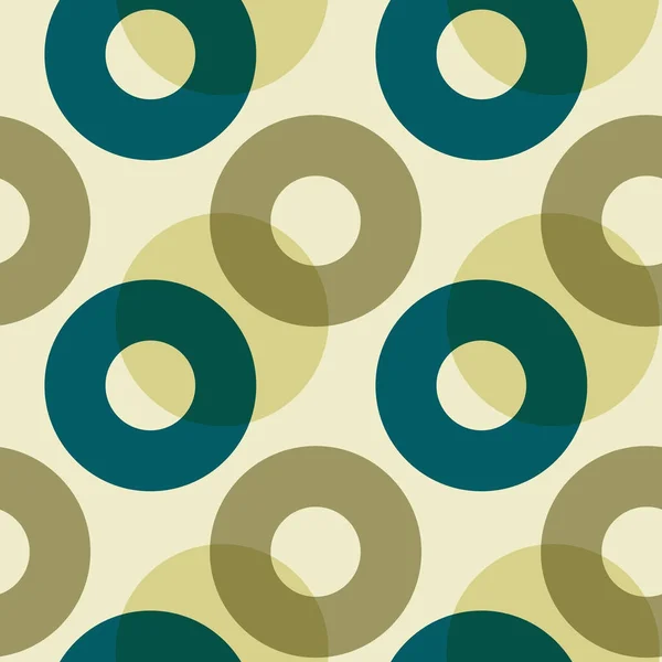 Superposition de cercles de couleur motif sans couture — Image vectorielle