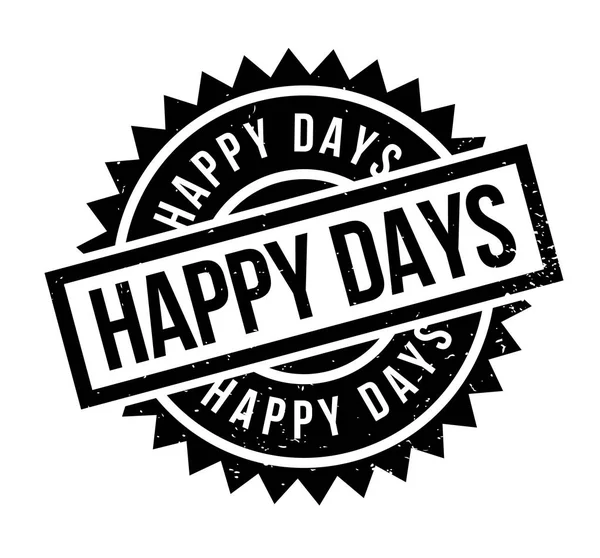 Резиновая марка Happy Days — стоковый вектор