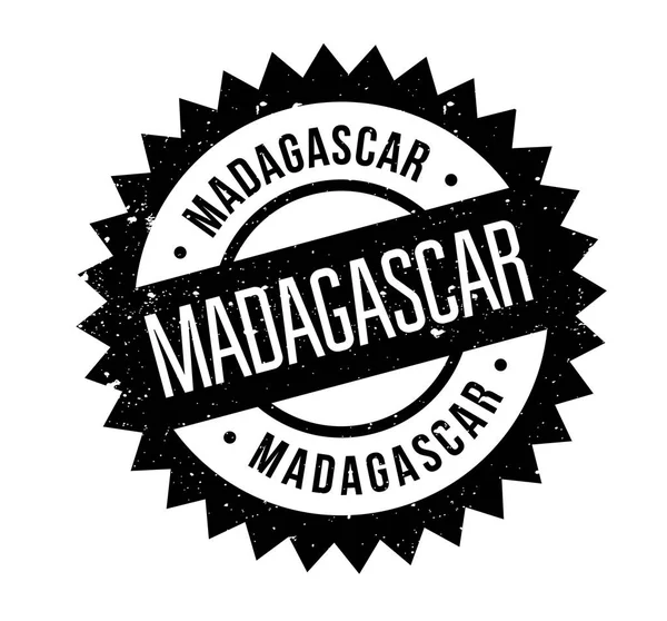 Madagaskar lastik damgası — Stok Vektör
