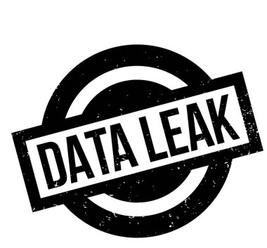 Data Leak rubber stamp clipart